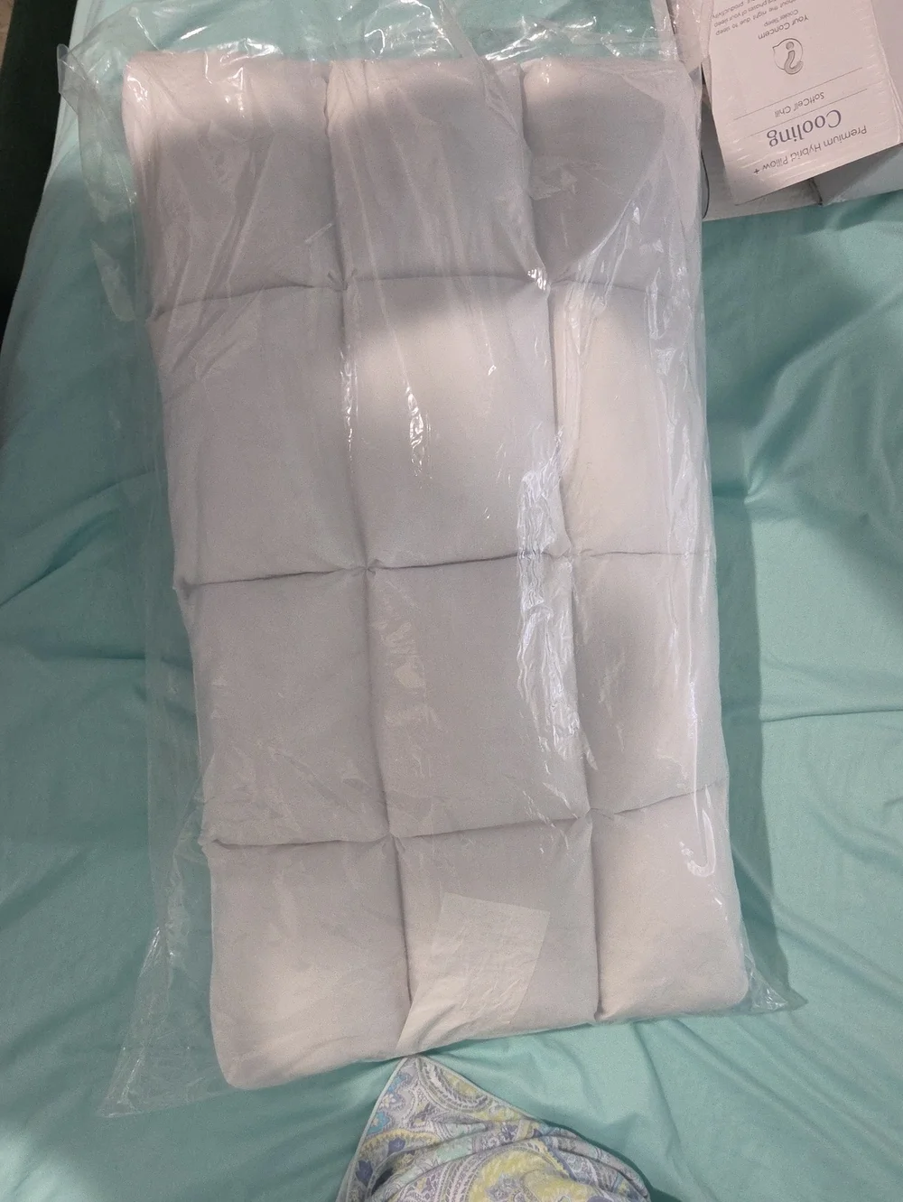 Plush White Quilted Home Bedding Pillow